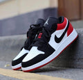 NIKE AIR JORDAN RETRO 1 LOW BLACK - RED